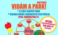 Ingyenes tanévnyitó fesztivál a Savoya Parkban