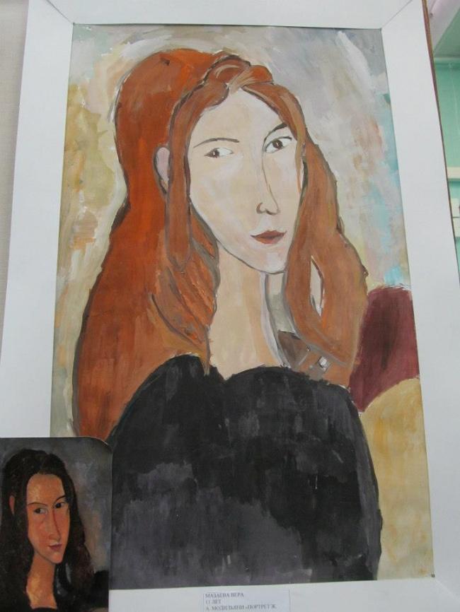 Amedeo Modigliani, 'A komor arcú angyal' (Faye, 11 éves)