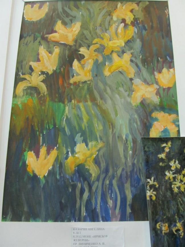 Claude Monet, 'Sárga íriszek' (Angelina, 8 éves)