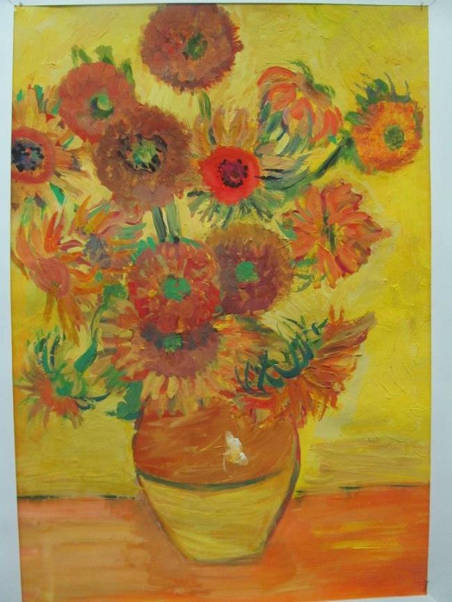 Van Gogh, 'Váza tizenöt napraforgóval' (Valerie, 14 éves)