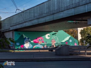 Állatokért harcoló szuperhős és láthatatlanná váló lány elevenedik meg új falfestményeken Budapesten