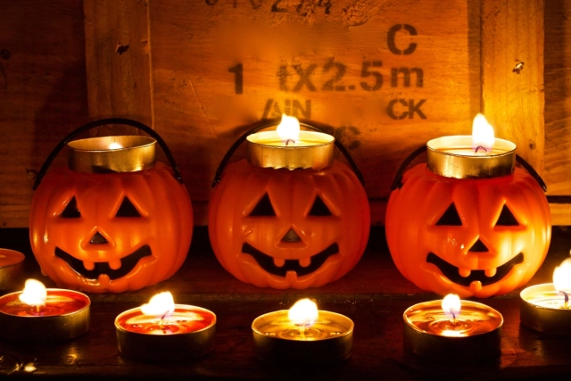 Halloween tökök teamécsesekkel