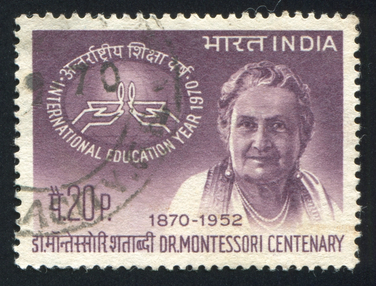 Montessori portréja indiai bélyegen #montessori #maria montessori fotó