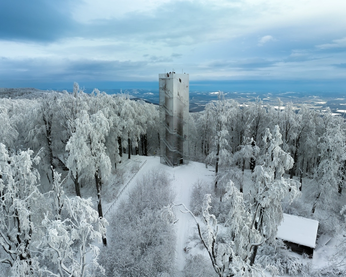 Galyatető kilátó télen #kirándulás #tél #kirándulásötlet #Galyatető #téli panoráma #kirándulás tipp